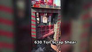 Νέος Υδραυλικός Ψαλίδι Γέφυρας Υψηλής Ισχύος 630 τόνων Δύναμης Κοπής για Ανακύκλωση Ατσαλέων Σιδηρομεταλλευμάτων Μεγάλων Διαστάσεων