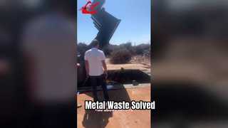 Ρολόι: Βιτρίνα στιβαρών απορριμμάτων μεταλλικών δεματοποιών για διαχείριση απορριμμάτων