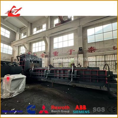 Heavy Scrap Recycling Horizontal Container Scrap Shear with 12500kN Cutting Force & PLC Control