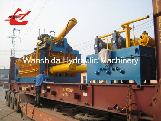 Electric Automatic 2500kN Metal Baler 5000kg/H For Export-Oriented Scrap Recycling And High-Density Bale Loading