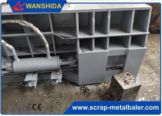 1250KN Scrap Metal Baler Machine 1.5-2Tons/hour Production Rate With Automatic Operation Model