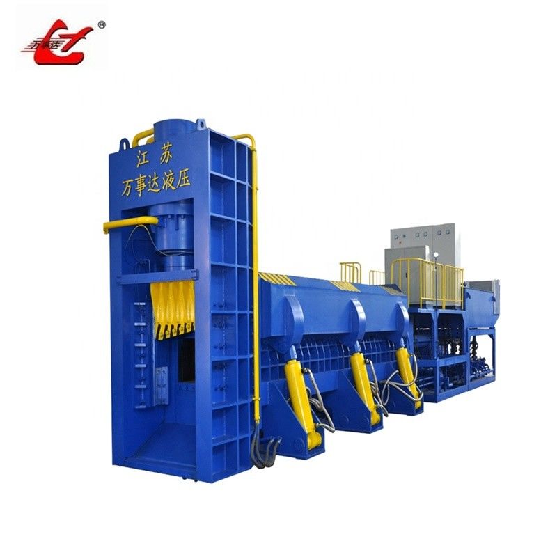 Hydraulic Scrap Baler Shear For Metal Recycling, 4000kN Cutting Force, PLC Automatic Control