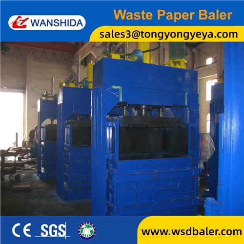 10 Tons Ram Force Hydraulic Metal Baler Machine with Front Door Opening Bale Ejection and 30 Seconds Cycle Time