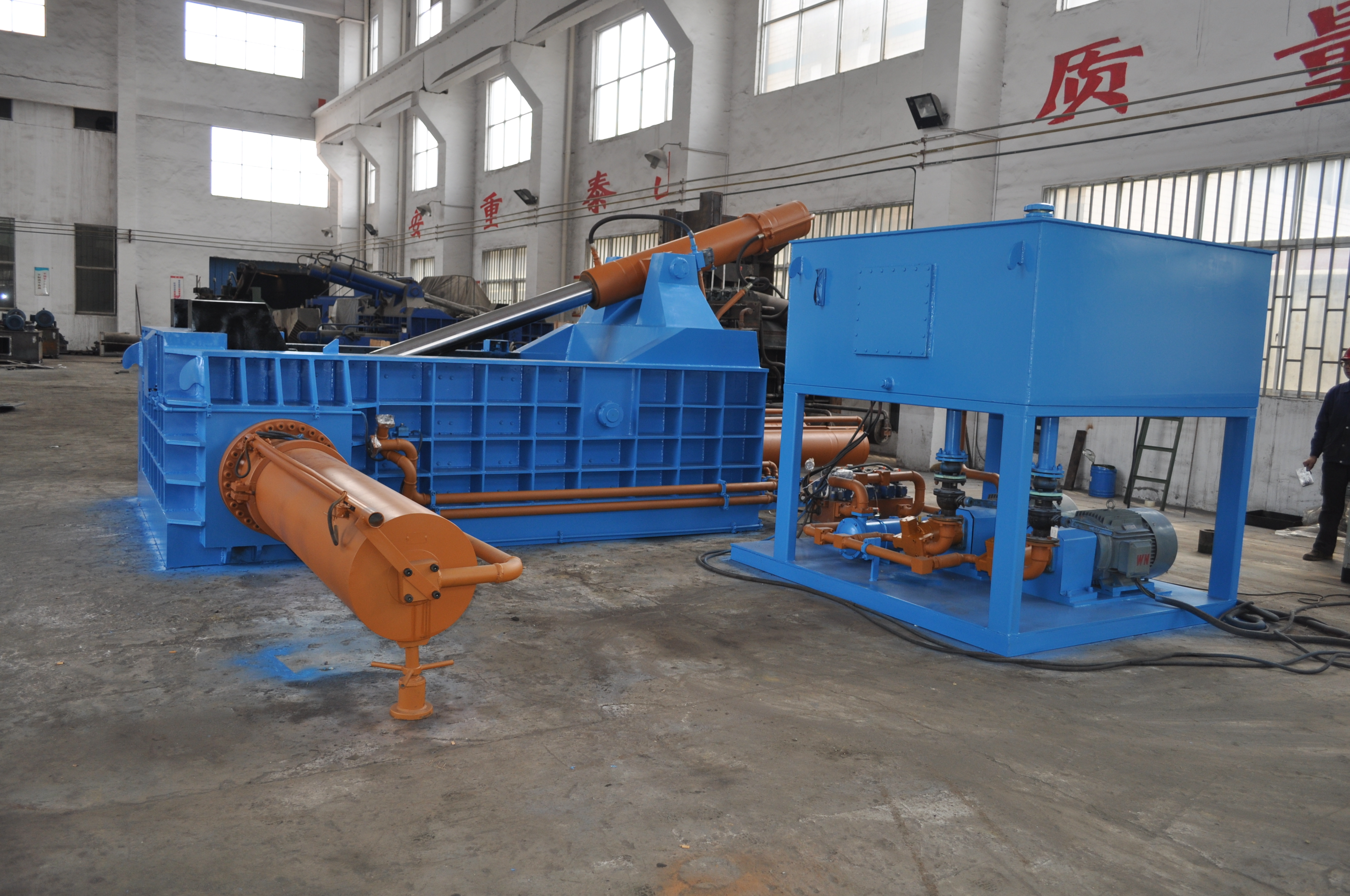 Hydraulic Steel Baling Machine Hand Valve Control Safety Door Switch For Enhanced Safety