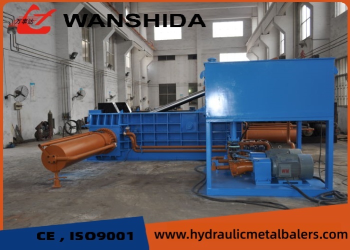 Hydraulic Scrap Metal Baling Press For Steel Scrap Recycling With 1600 KN Force And 400×400 Mm Bale Size