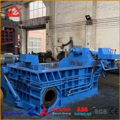 Ηλεκτρονική συσκευή συμπιέσεως υδραυλικών μετάλλων για την ανακύκλωση των βαρέων απορριμμάτων με έλεγχο PLC